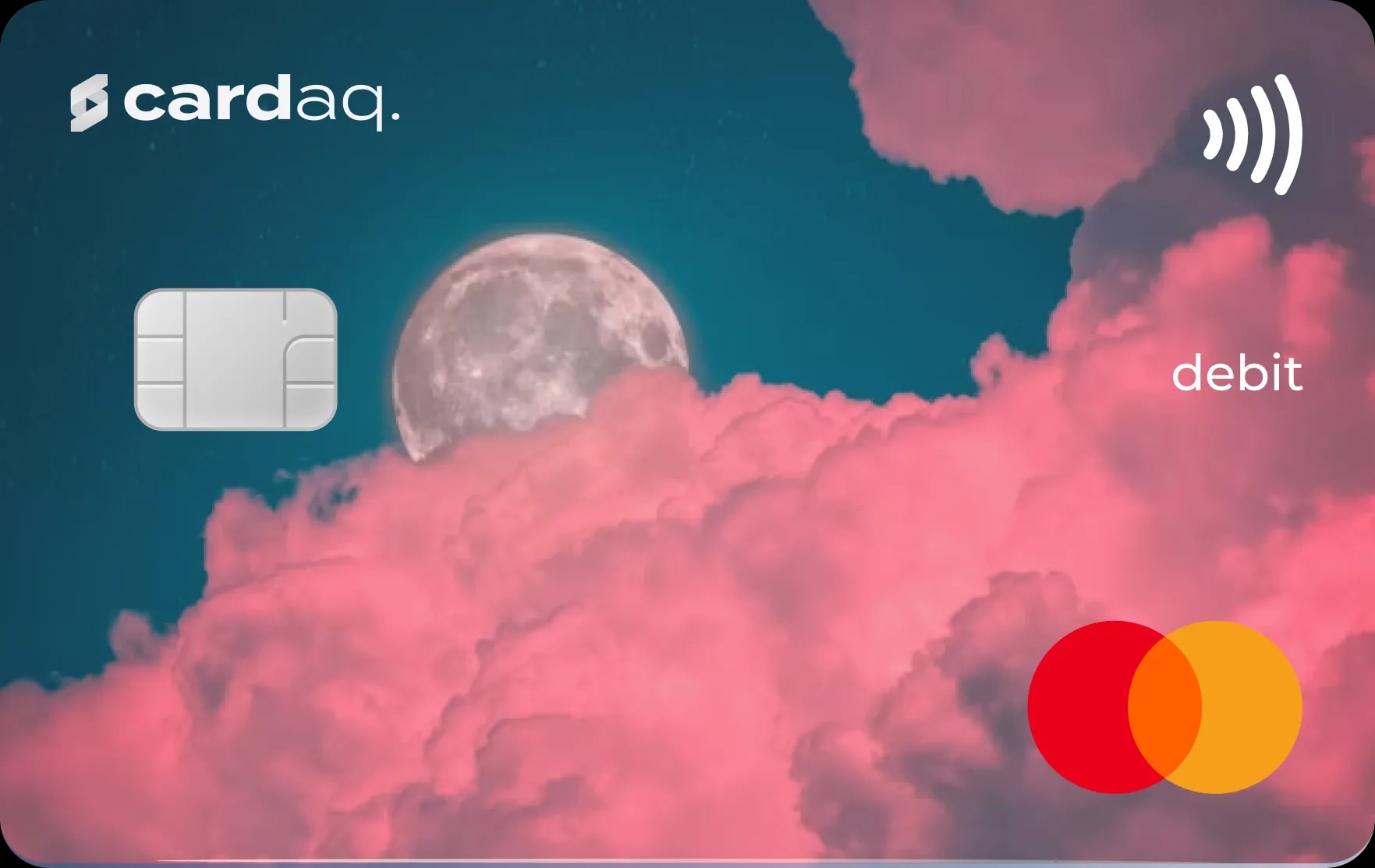 Pink clouds card
