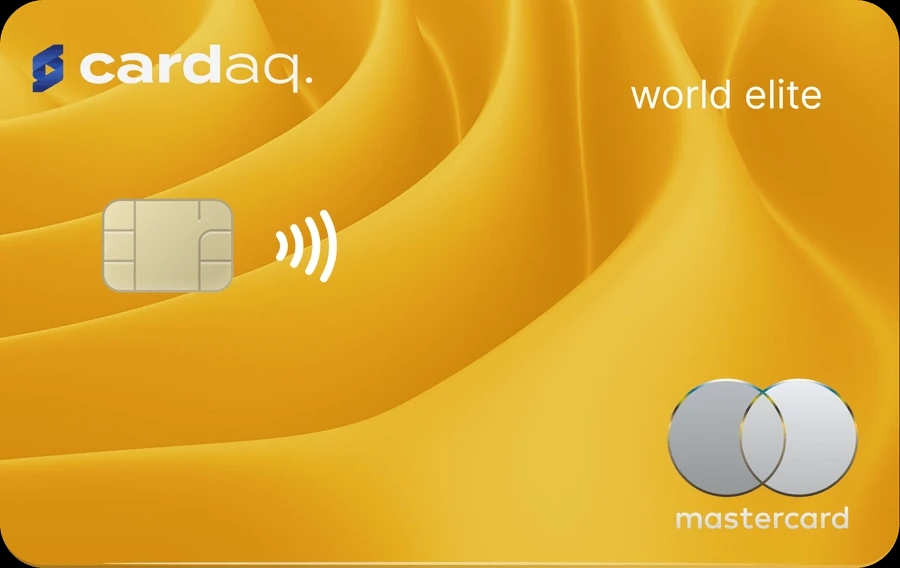 Yellow waves card